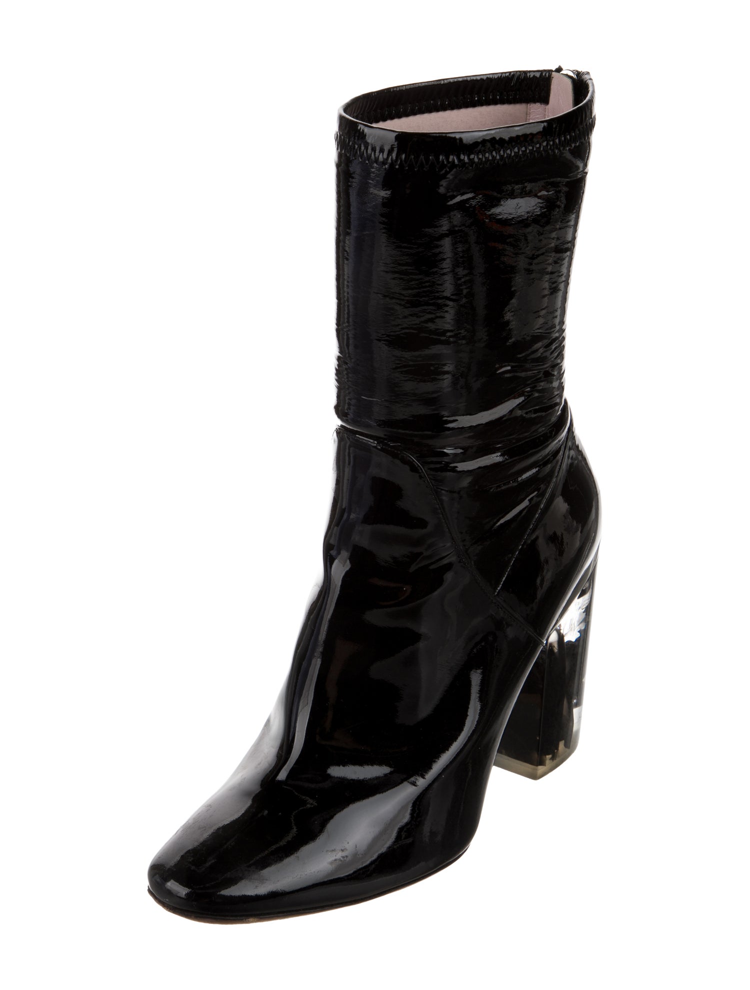 Christian Dior Patent Leather Boots