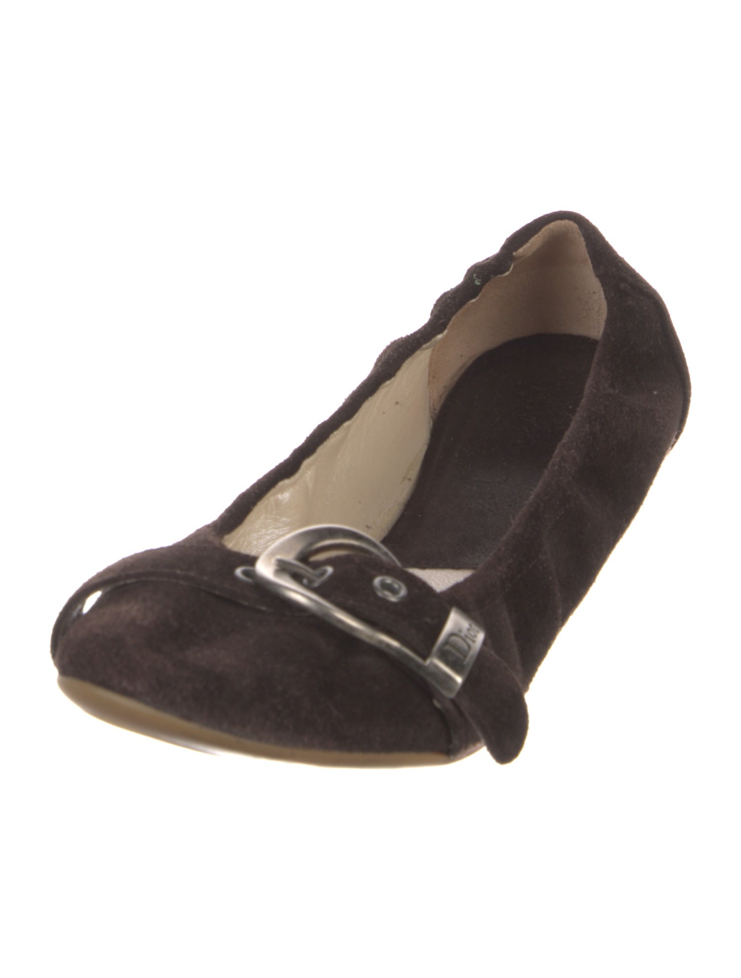 Christian Dior Suede Ballet Flats