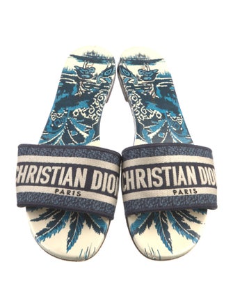 Christian Dior Dway Graphic Print Slides