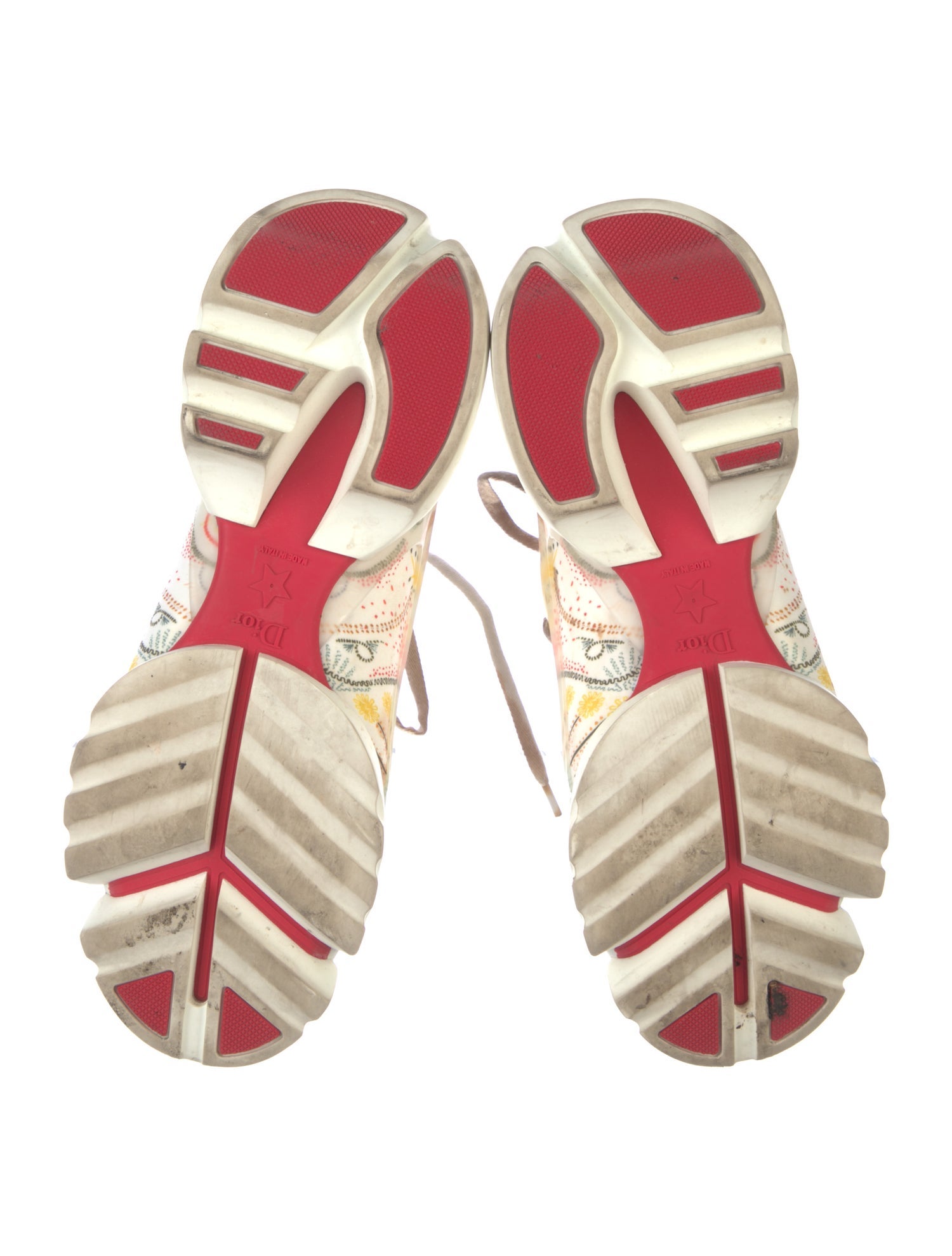 Christian Dior Neoprene Printed Chunky Sneakers