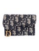 Christian Dior Saddle Cardholder Oblique Jacquard Compact Wallet