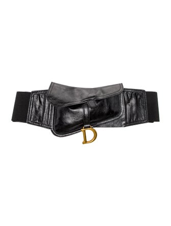Christian Dior Leather Saddle Belt Bag