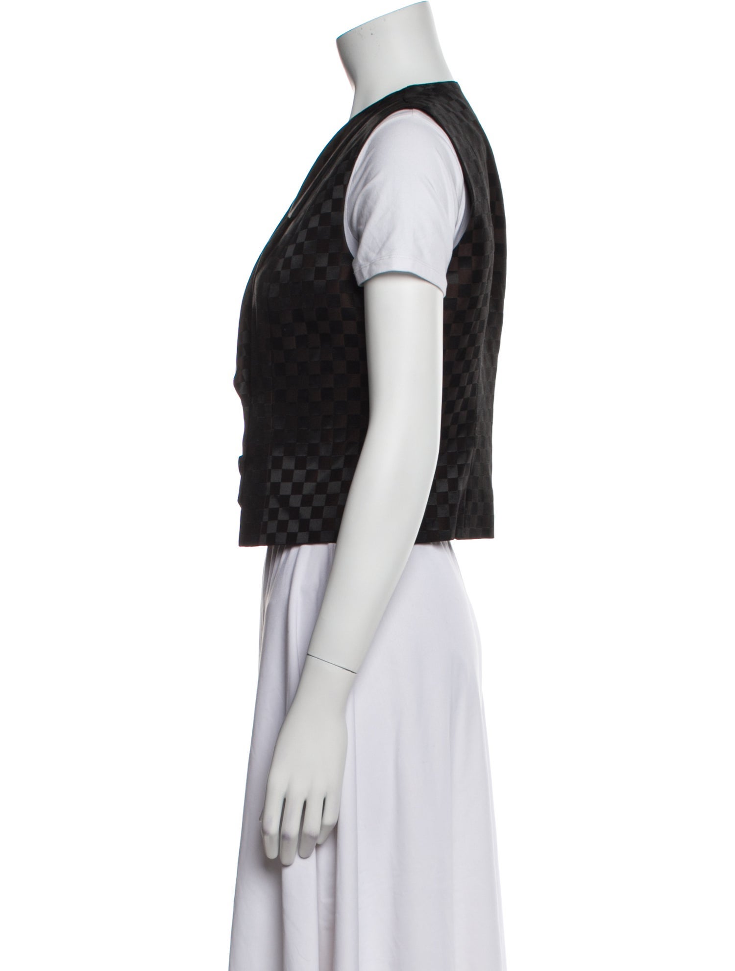 Christian Dior Vintage Polka Dot Print Vest