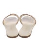Christian Dior Leather Cutout Accent Slides