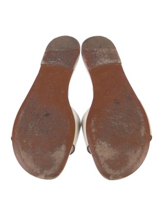 Christian Dior Leather Cutout Accent Slides