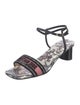 Christian Dior Canvas Printed Sandals