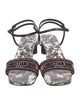 Christian Dior Canvas Printed Sandals