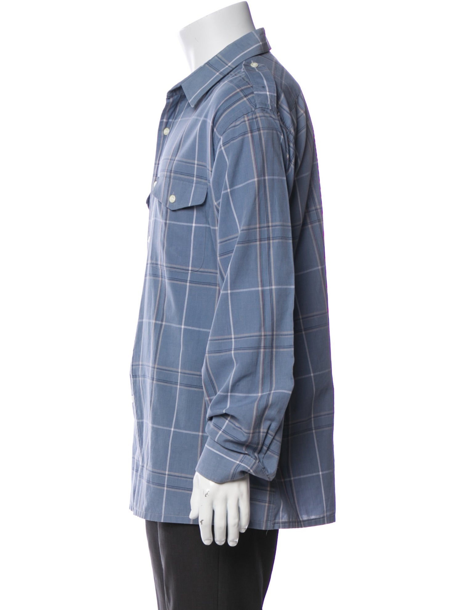 Christian Dior Plaid Print Long Sleeve Western Shirt