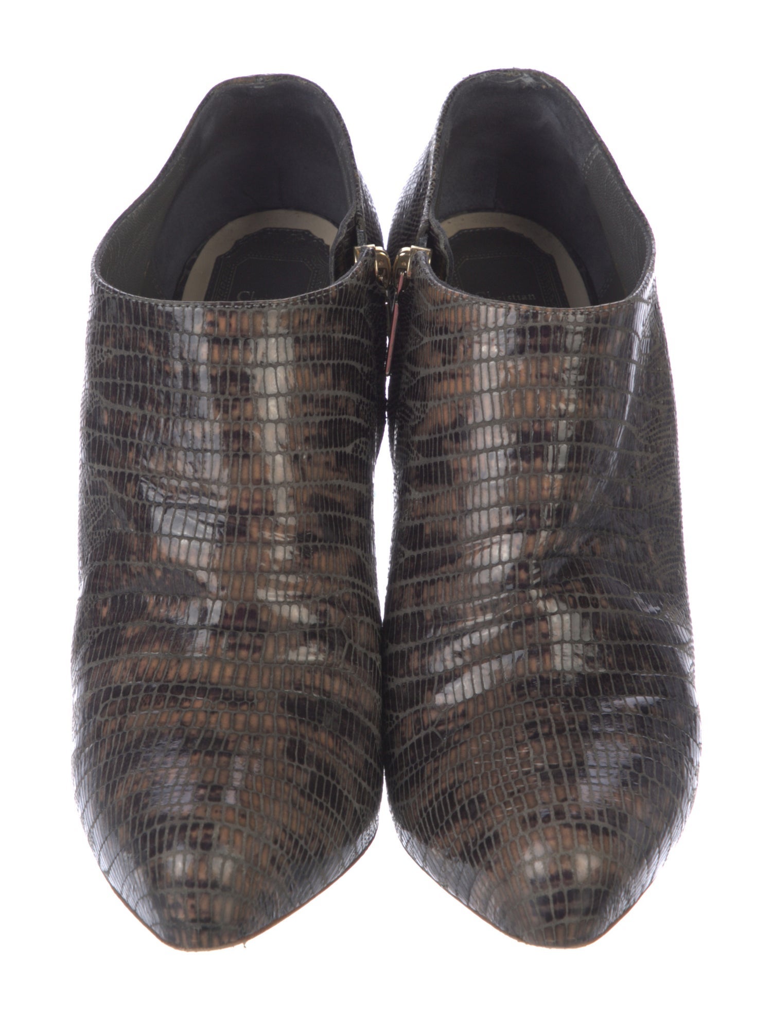 Leather Animal Print Pumps