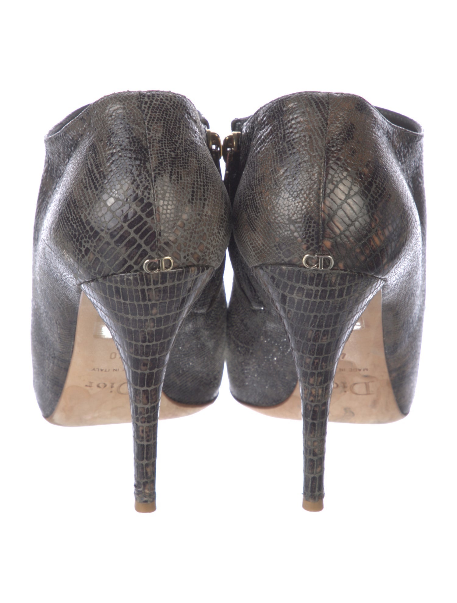 Leather Animal Print Pumps