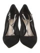 Christian Dior Suede Bow Accents T-Strap Pumps