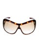Christian Dior Cannage Pattern Oversize Sunglasses