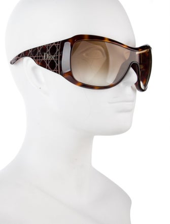 Christian Dior Cannage Pattern Oversize Sunglasses