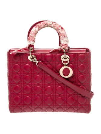 Christian Dior Cannage Lady Dior Large