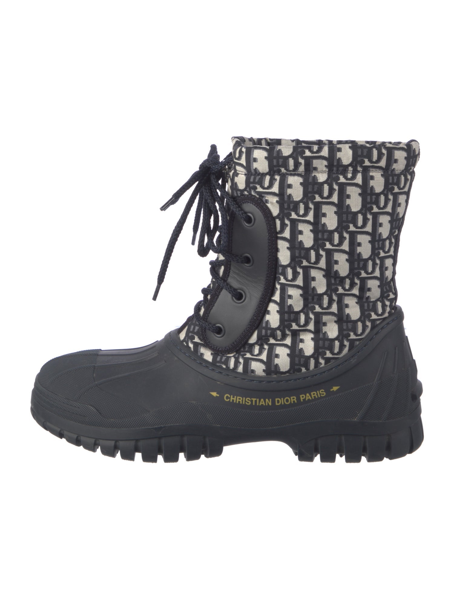 Christian Dior Oblique Jacquard Rubber Rain Boots