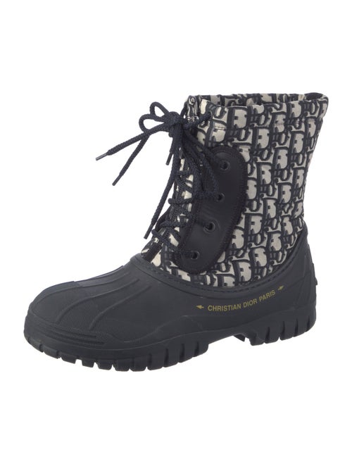 Christian Dior Oblique Jacquard Rubber Rain Boots