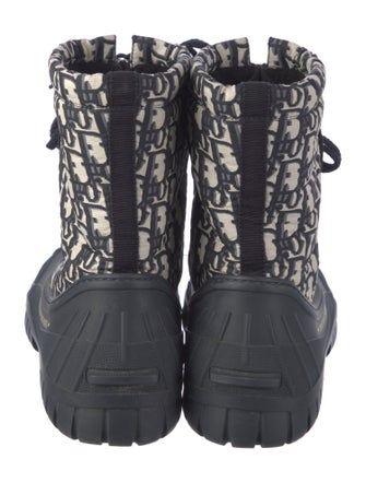 Christian Dior Oblique Jacquard Rubber Rain Boots