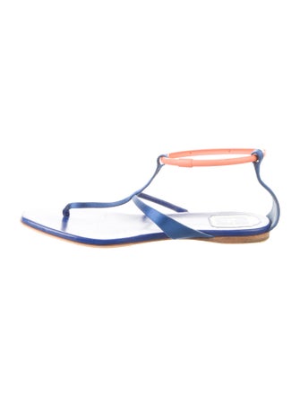 Christian Dior Satin T-Strap Sandals