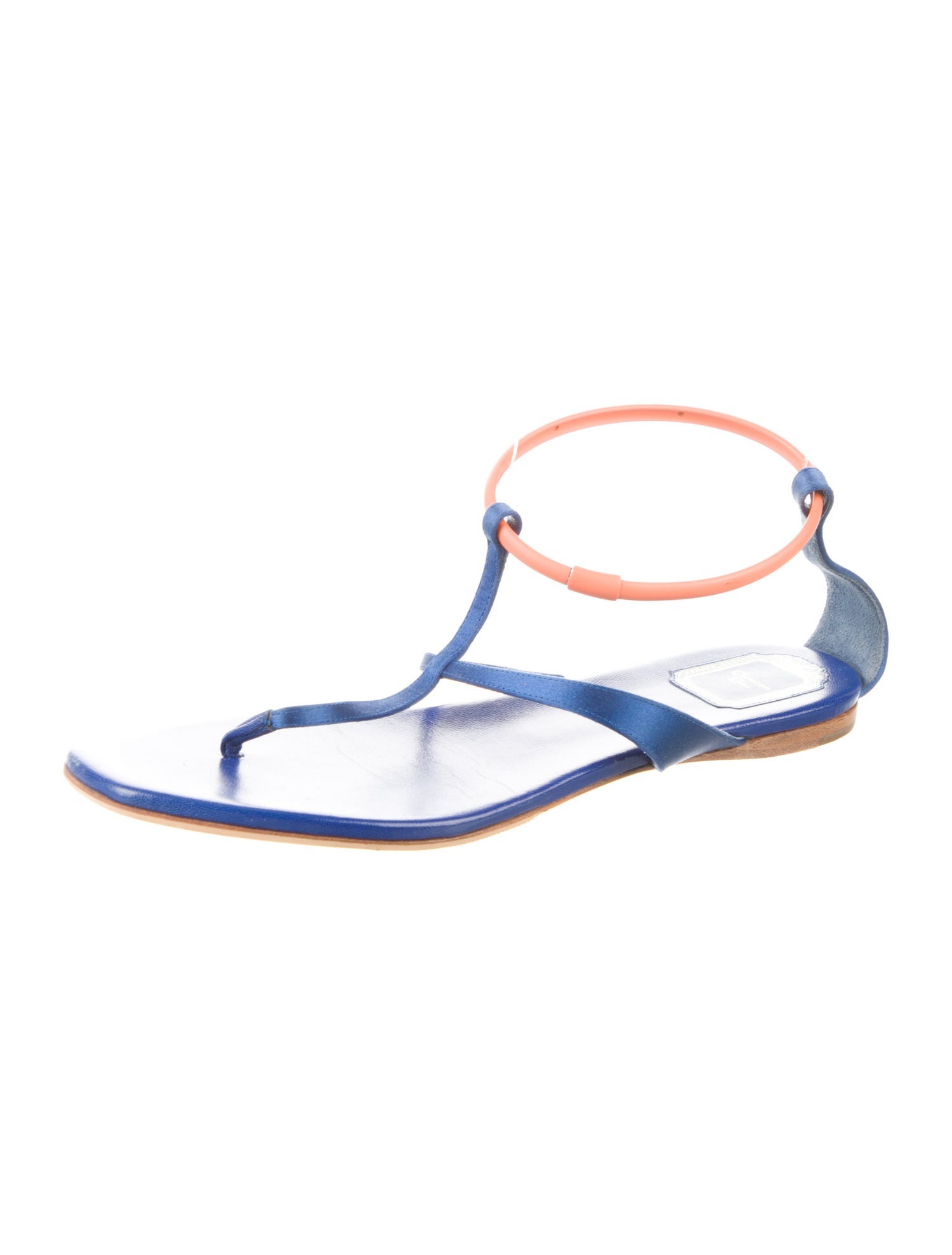 Christian Dior Satin T-Strap Sandals