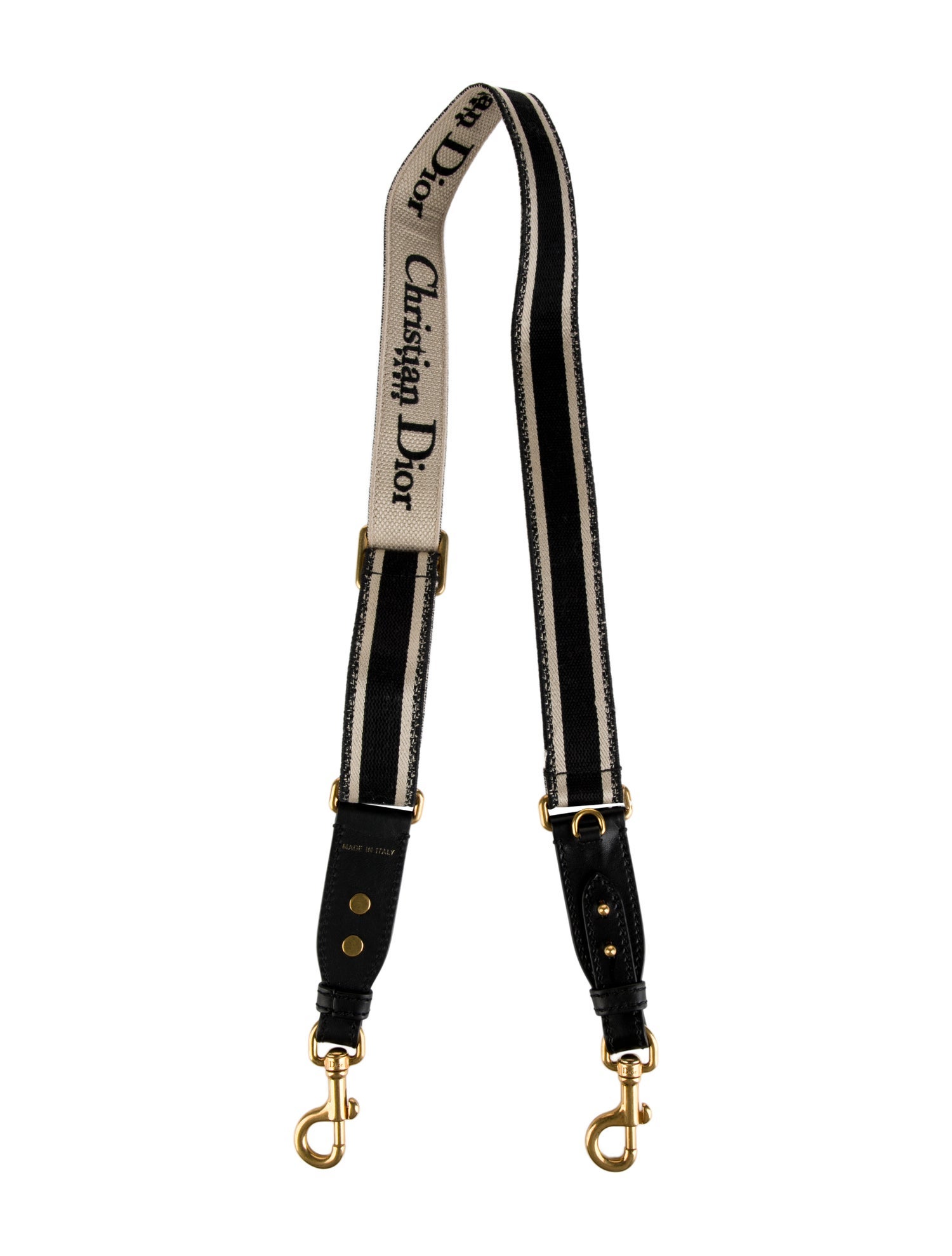 Christian Dior Leather-Trimmed Bag Strap w/Tags