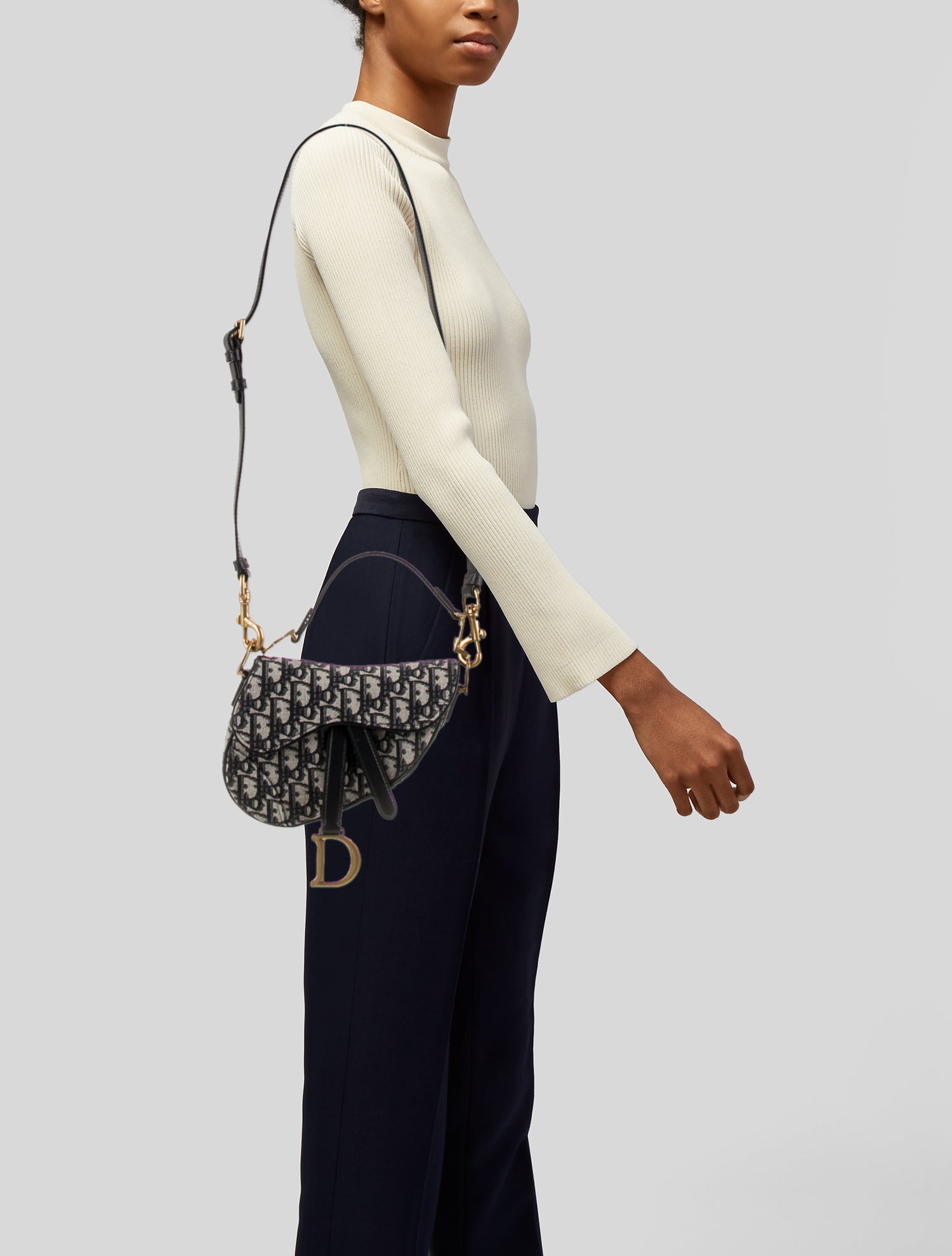 Christian Dior Oblique Jacquard Oblique Saddle Mini 2024