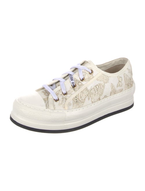 Christian Dior Canvas Lace Pattern Sneakers
