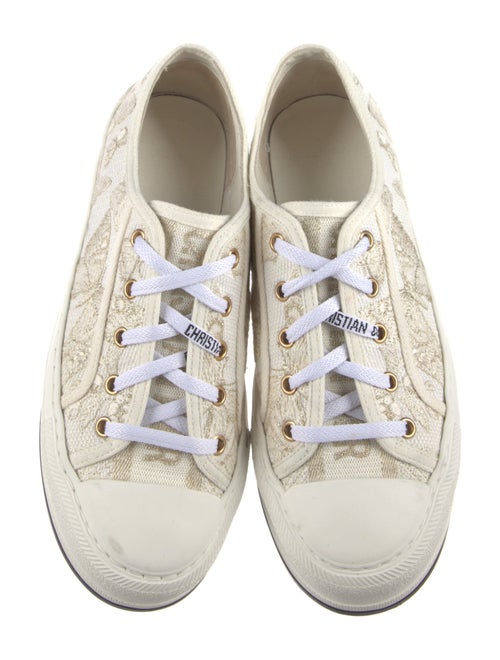 Christian Dior Canvas Lace Pattern Sneakers