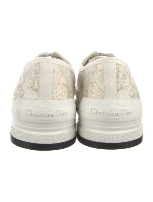 Christian Dior Canvas Lace Pattern Sneakers