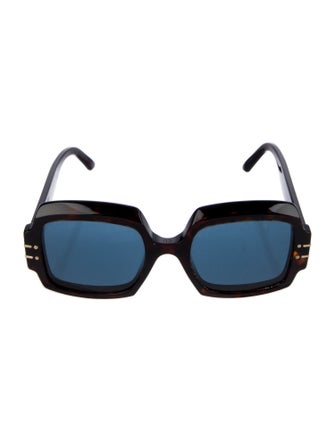Christian Dior Cannage Pattern Square Sunglasses