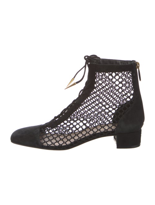 Christian Dior Suede Lace-Up Boots
