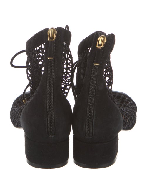 Christian Dior Suede Lace-Up Boots