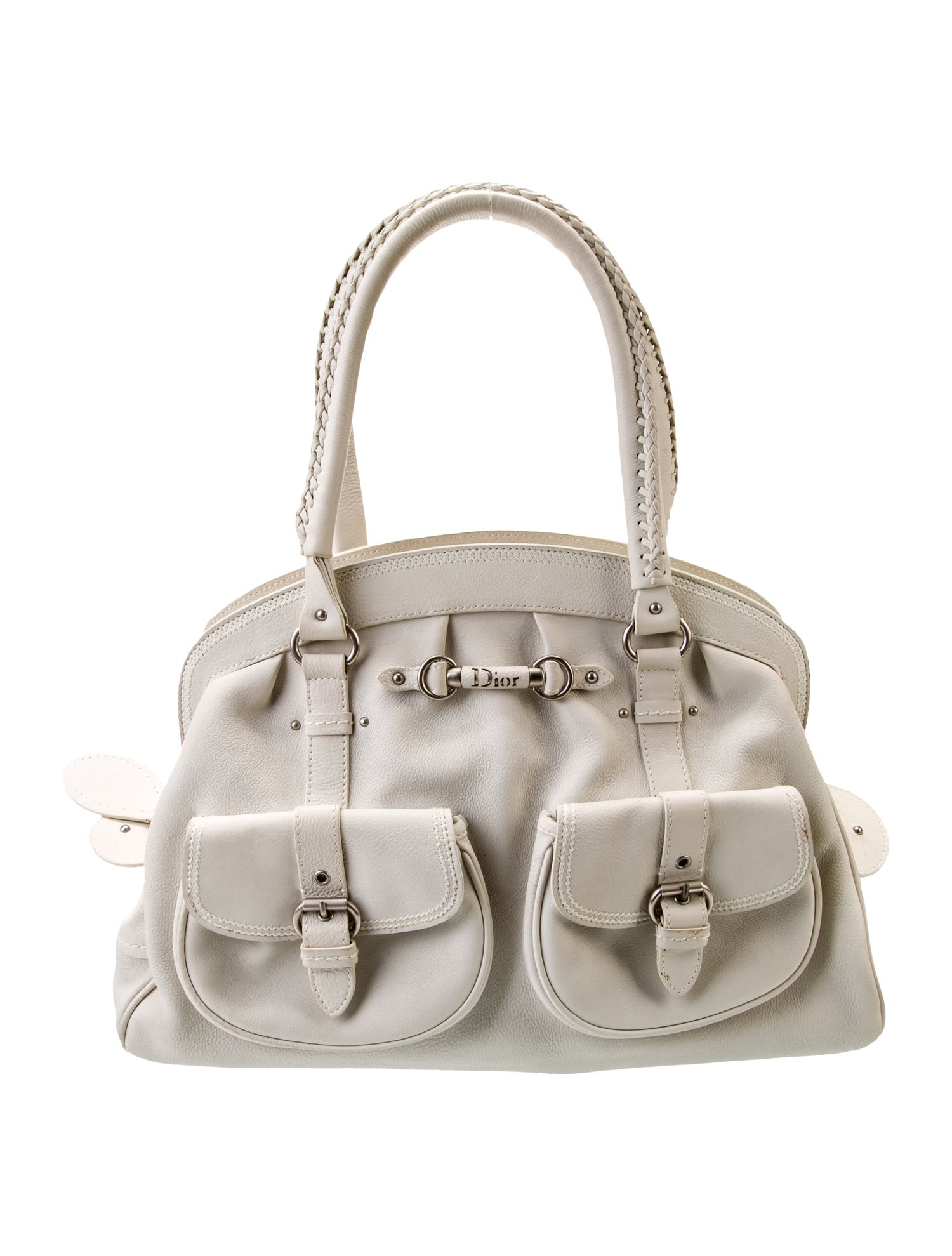 Christian Dior Leather Top Handle Bag