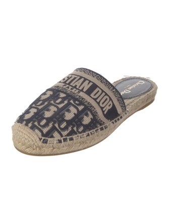 Christian Dior Oblique Jacquard Canvas Espadrilles