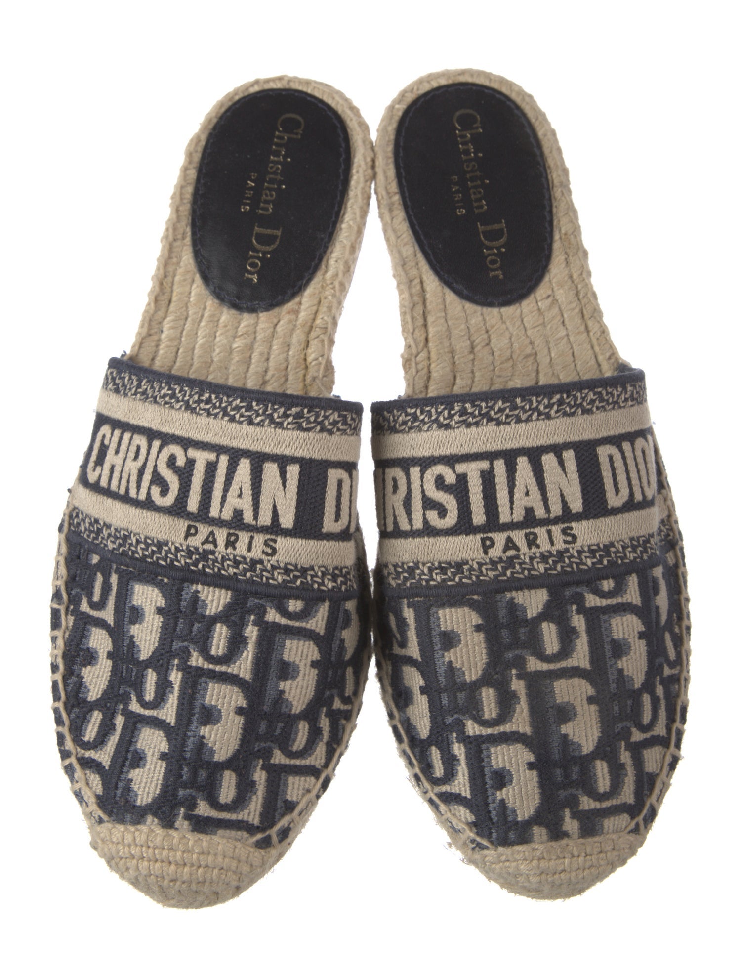 Christian Dior Oblique Jacquard Canvas Espadrilles