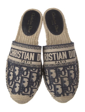 Christian Dior Oblique Jacquard Canvas Espadrilles