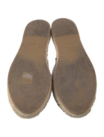 Christian Dior Oblique Jacquard Canvas Espadrilles