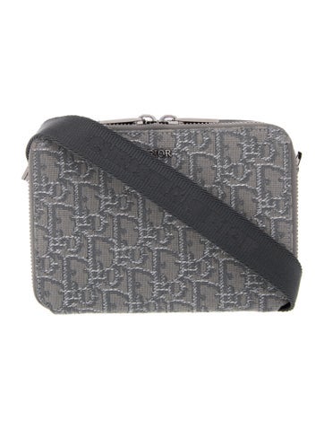 Dior MEN Satchels Oblique Jacquard Messenger Bag