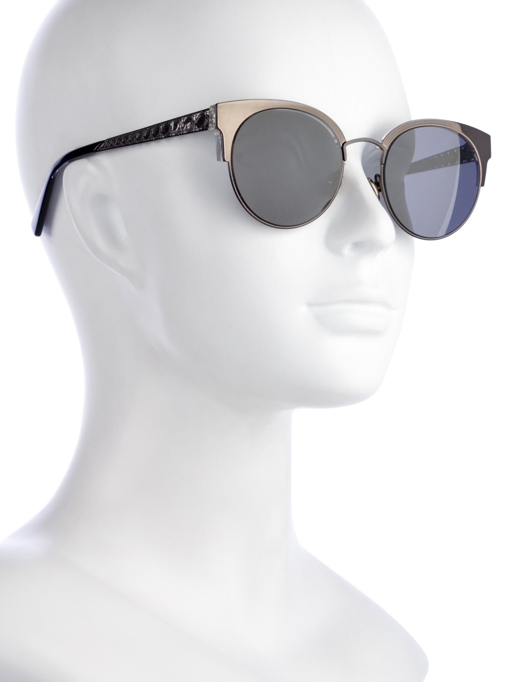 Christian Dior Cannage Pattern Wayfarer Sunglasses