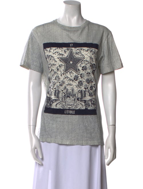 Christian Dior Graphic Print Crew Neck T-Shirt