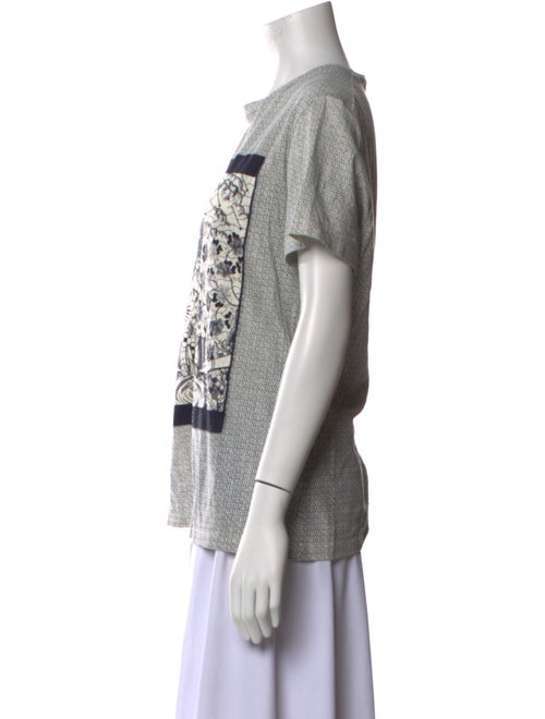 Christian Dior Graphic Print Crew Neck T-Shirt