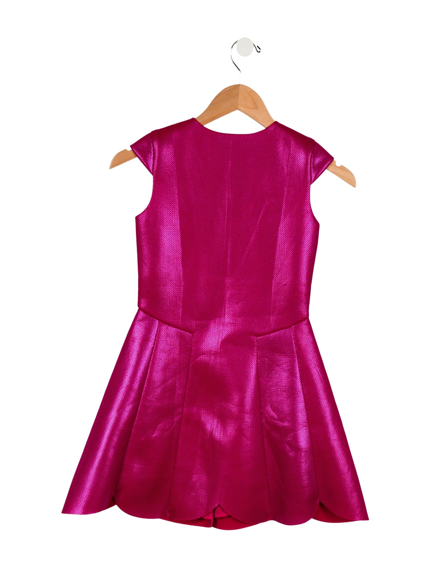 Christian Dior Girls' Metallic Short Sleeve Dress