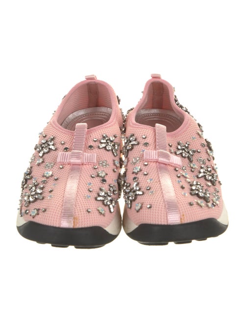 Christian Dior Mesh Bow Accents Sneakers
