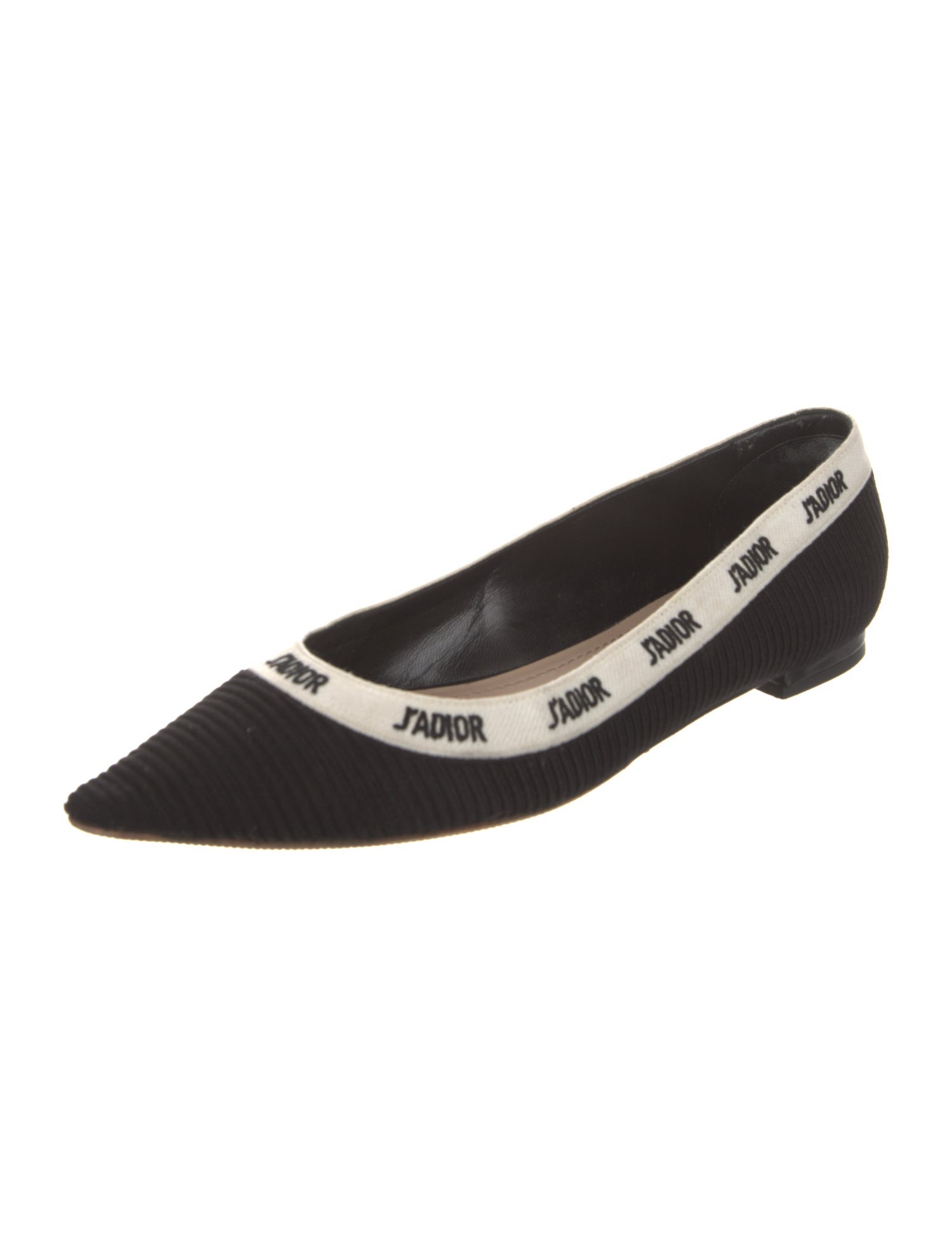 Christian Dior Printed Embroidered Accent Flats
