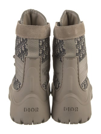 DIOR MEN Diorissimo Pattern Rubber Rain Boots