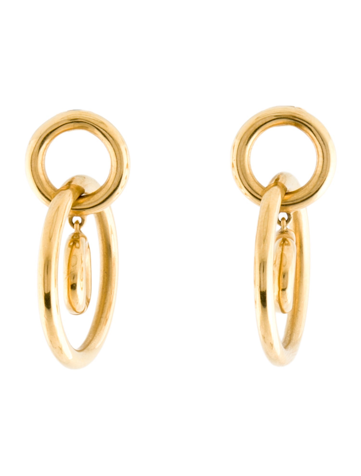 Christian Dior CD Navy Drop Earrings