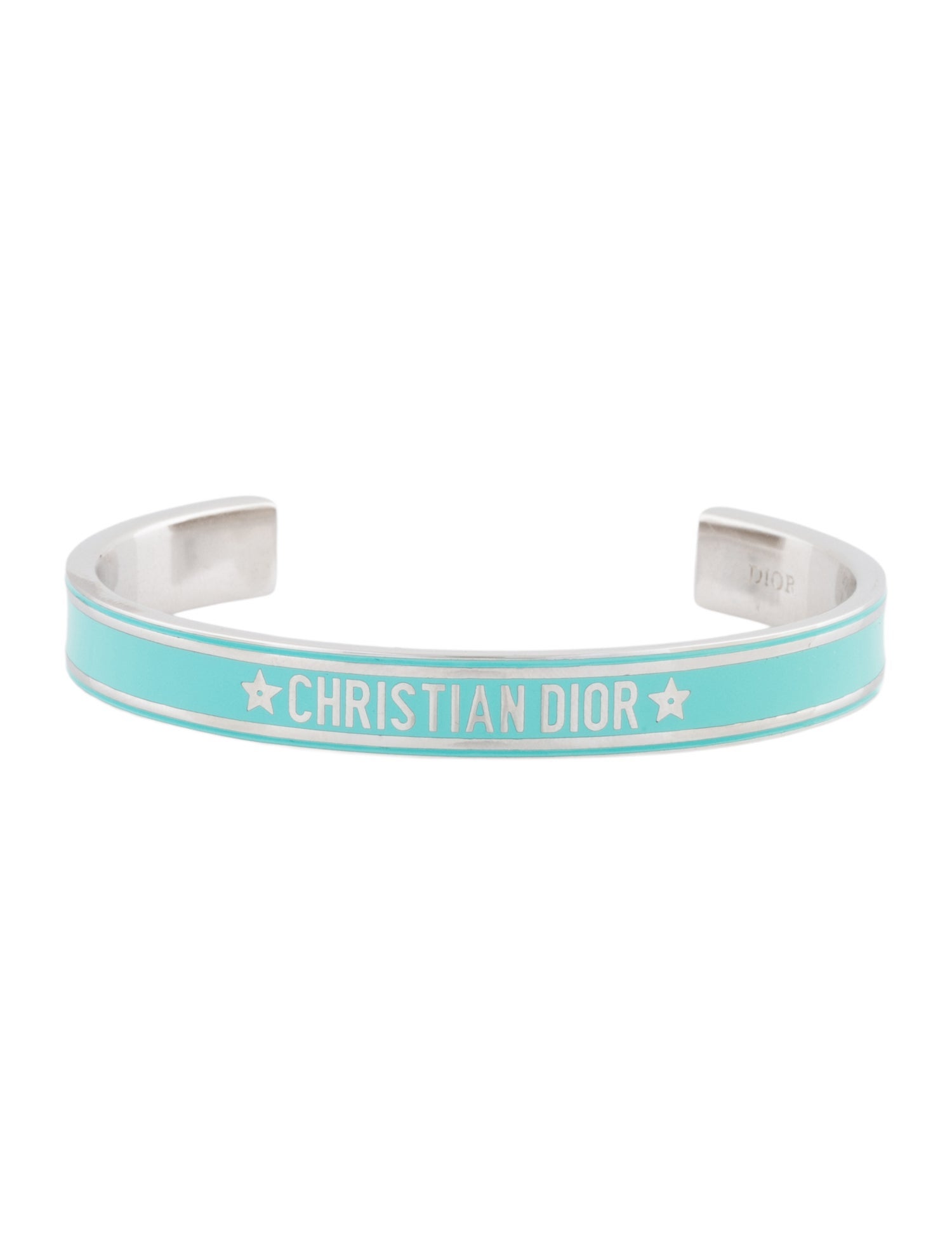 Christian Dior Enamel Code Cuff Bracelet