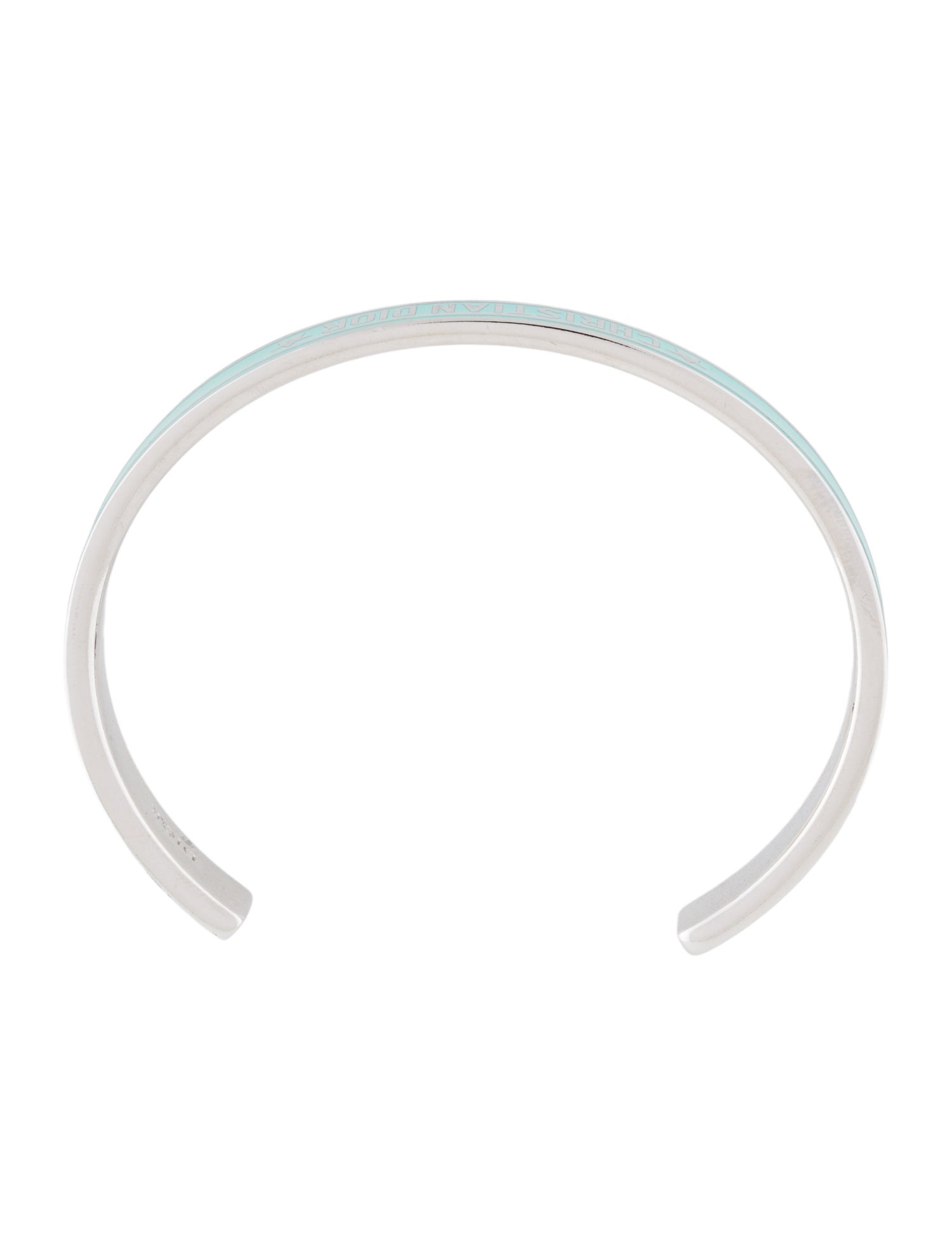 Christian Dior Enamel Code Cuff Bracelet