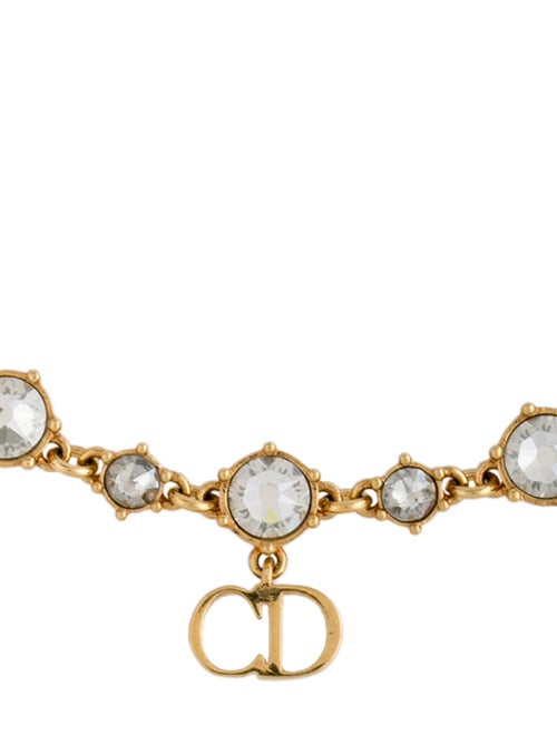 Christian Dior Crystal CD Link Bracelet