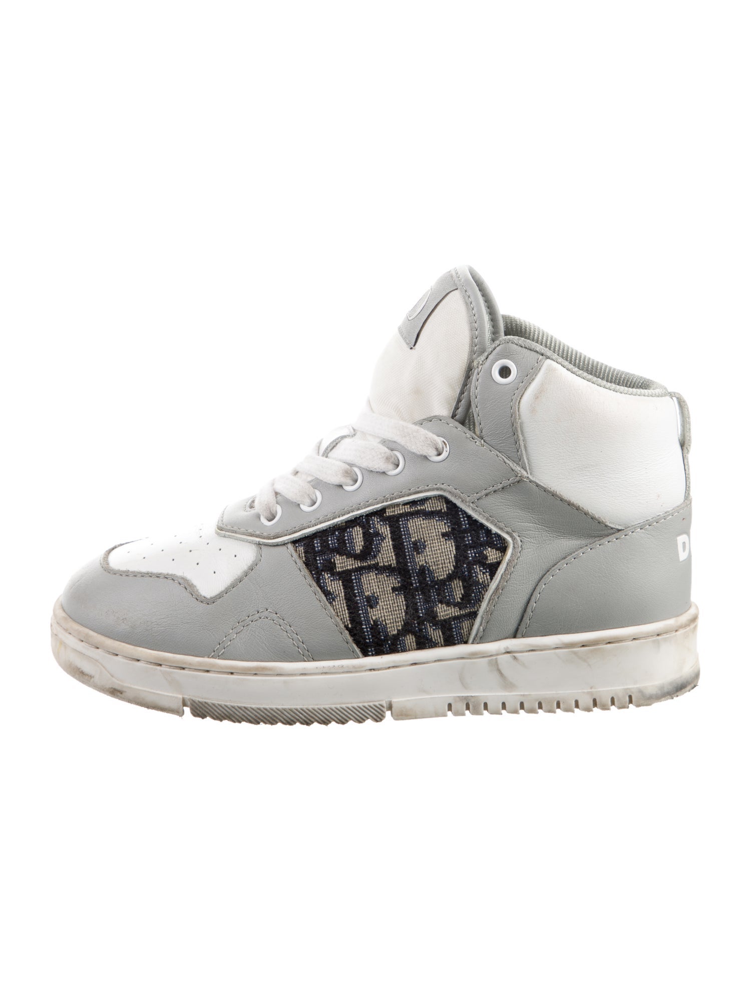 Christian Dior kid girls' grey multicolored sneakers