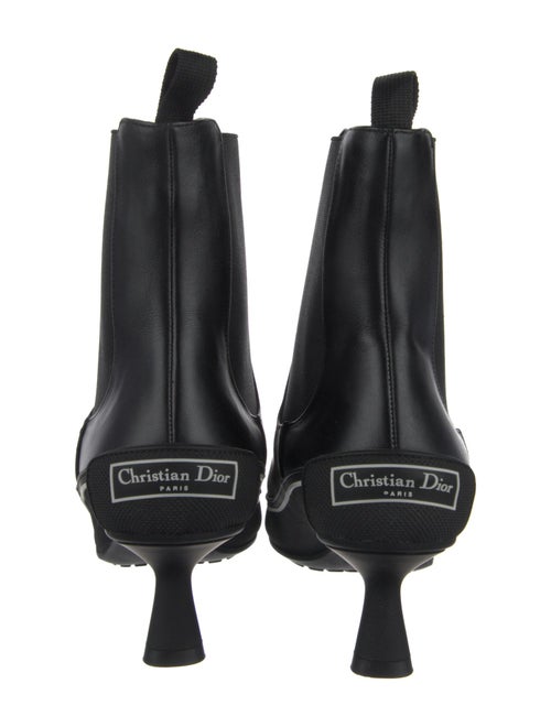 Christian Dior Leather Striped Chelsea Boots